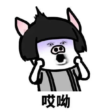 哎哟- 蘑菇头:我们一起学猪叫_抖音_神曲_一起学猪叫表情