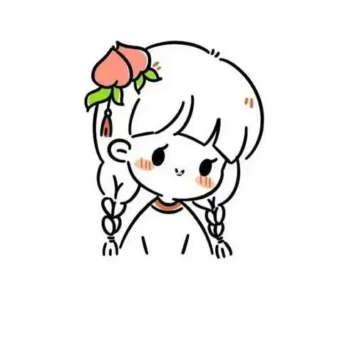 超可爱的女生闺蜜简笔画头像