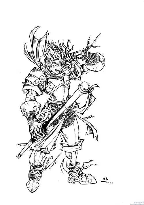 孙悟空全身简笔画图片孙悟空全身简笔画图片霸气