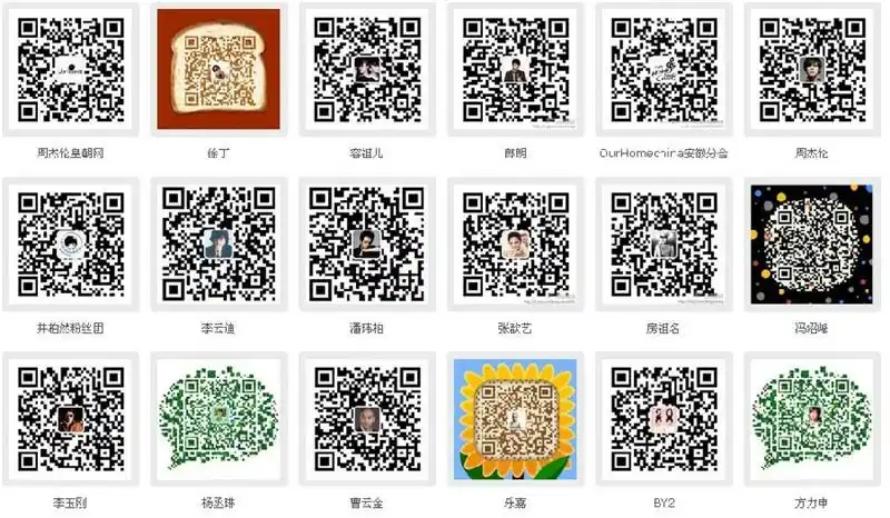 主推内地明星微信大明星二维码