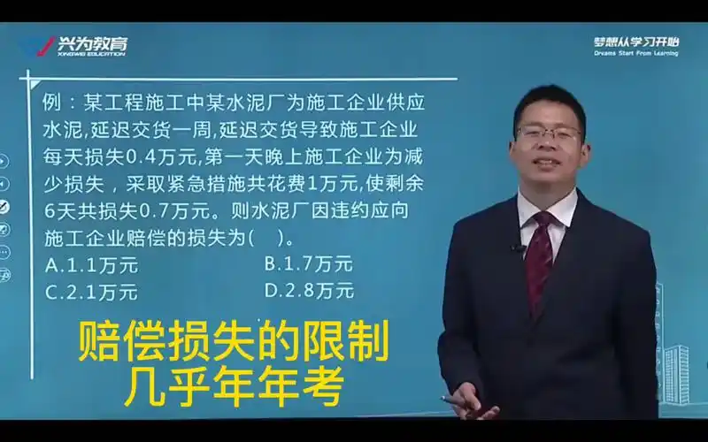 一建法规关涛老师讲建设工程赔偿损失