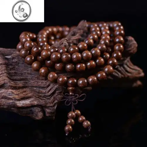 jimi金丝檀木手串金丝楠木108佛珠乌木阴沉木手链男女情侣手链