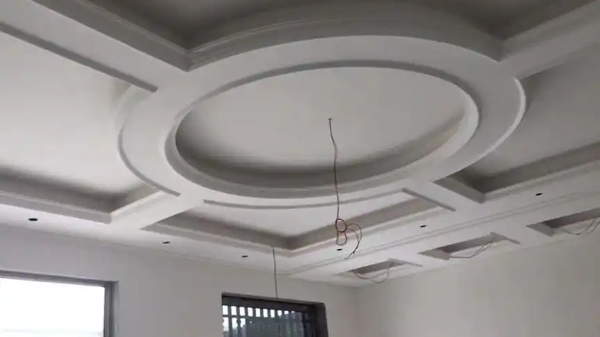 农村自建房石膏板吊顶,包工50,大家看看值不值?