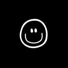 黑色简笔画笑脸