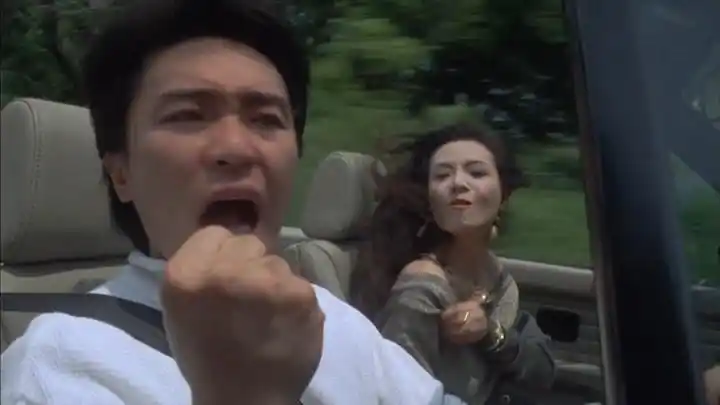 情圣:星爷开跑车兜风,叶子楣这波操作超级吸睛啊