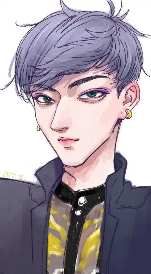 黄子韬手绘栩栩如生令人充满遐想