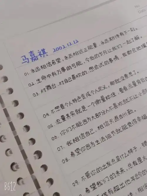 马嘉祺有超出他年龄的温柔细腻和云淡风轻.