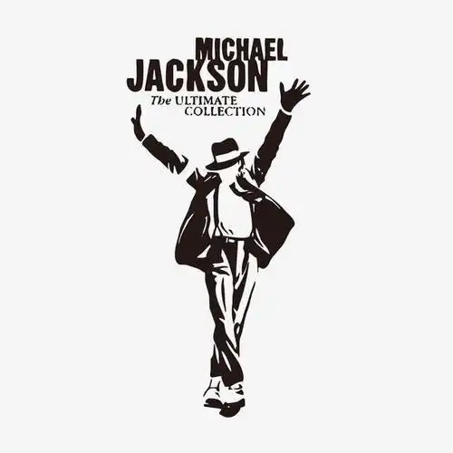 迈克尔杰克逊简笔画纯黑