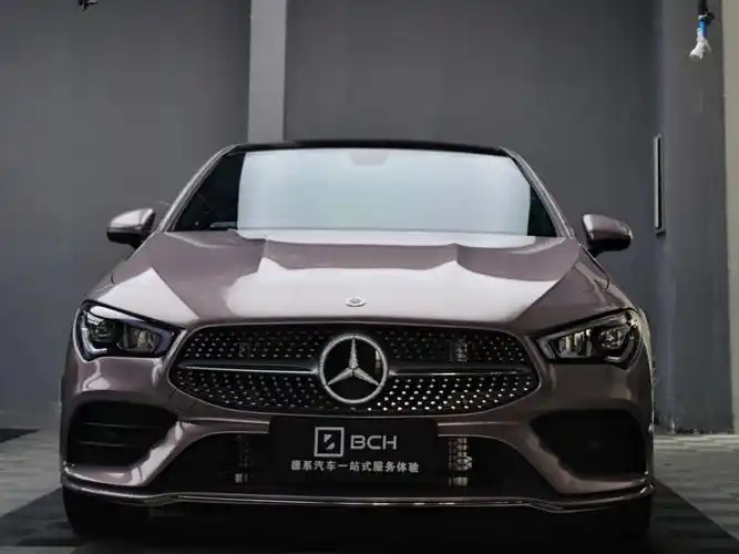 奔驰cla改色冰莓粉