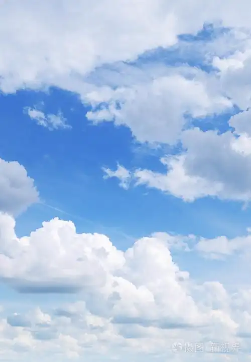 蓝蓝的天空和洁白的云朵照片-正版商用图片0vff9t-摄图新视界