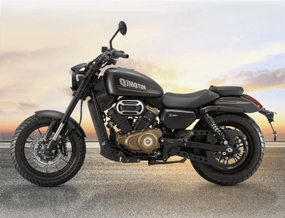 1.6999万元 钱江复古摩托车闪250v上市:v型双缸发动机