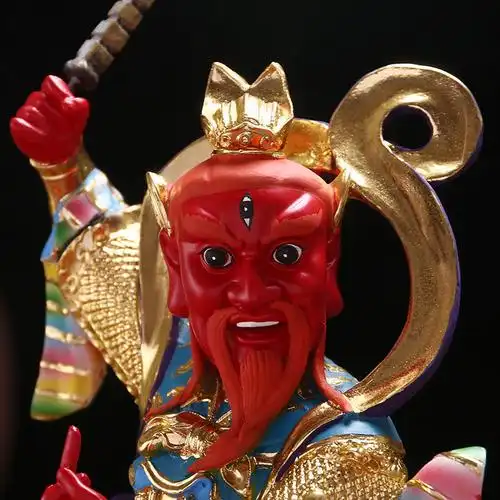 12寸王灵官神像家用供奉摆件16寸降魔之神火神摆件