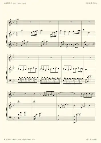 《黄昏,钢琴谱》周传雄|弹吧|钢琴谱|吉他谱|钢琴曲|乐谱|五线谱|高清