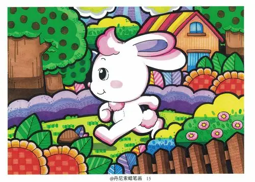 儿童画考级(5级)范画