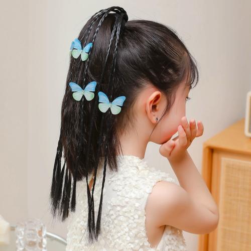 儿童假发辫子女童拳击辫甜酷马尾辫女孩扎头发皮筋发圈脏脏辫头绳