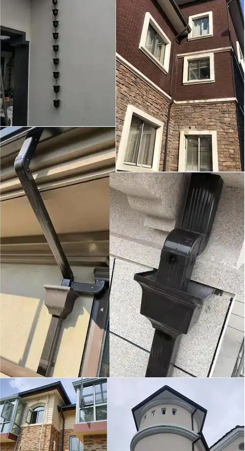 目赖天沟雨水槽屋檐雨水槽铝合金天沟方形雨水管屋顶排水阳光房屋檐