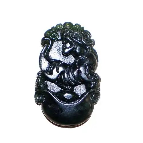 天匠 山东特产泰山墨玉 生肖吊坠 预防心悸胸闷 十二生肖选 虎