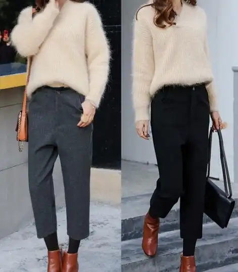 萝卜裤女裤怎么穿搭配好看(萝卜裤怎么穿优雅又高级)