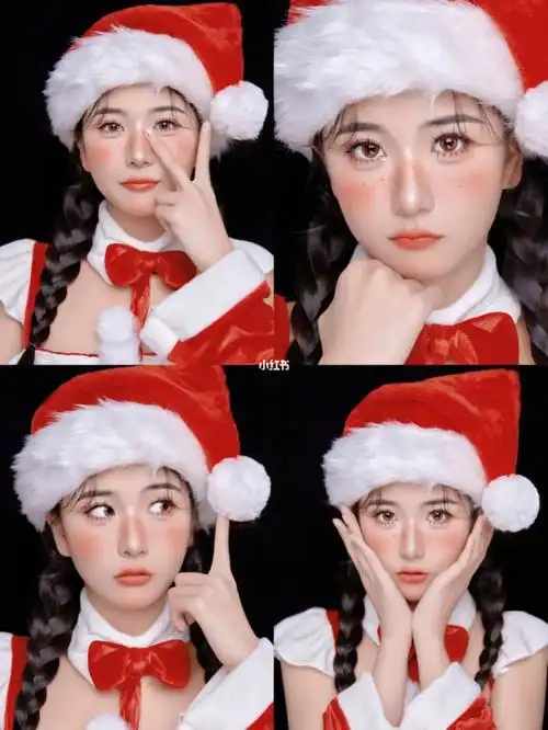 圣诞妆容教程教你十分钟画出超甜圣诞妆