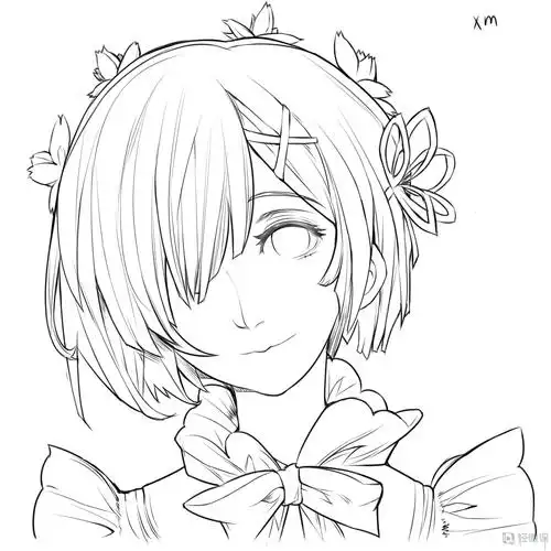 作业:从零开始学板绘之头发画法训练 - rh-7-145 xm - 轻微课