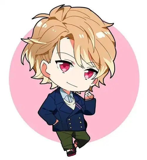 q版卡通人物绘画,画风呆萌可爱,闪烁的大眼睛超喜欢