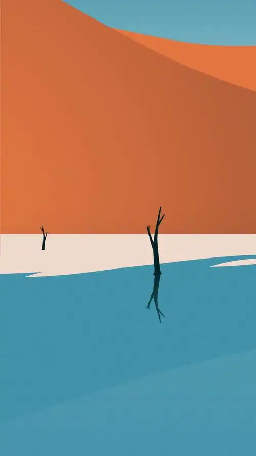 简约艺术插画手机壁纸