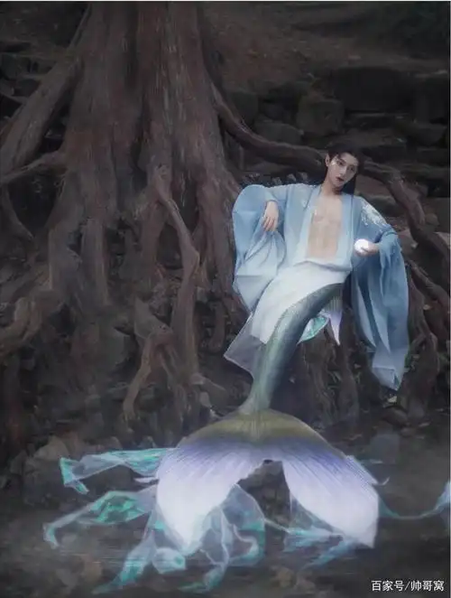 艺术感十足的男版美人鱼,画面太震撼了,虽然是合成的,但很美!