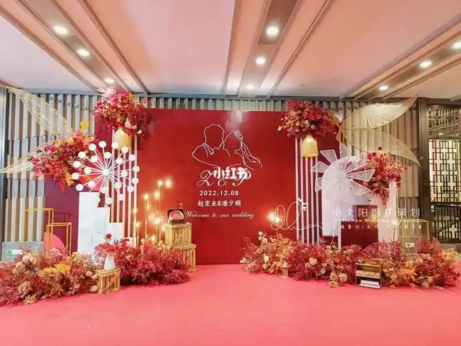 简约红色婚礼| 西樵尖沙咀婚礼布置