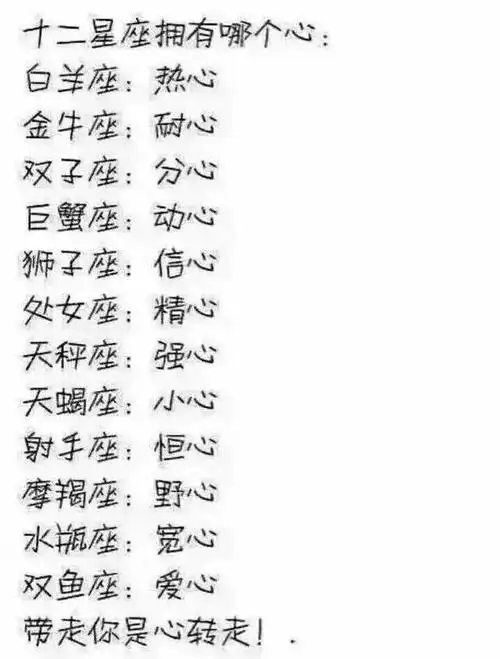 报复心最强的十二星座排行榜,十二星座拥有哪个心?