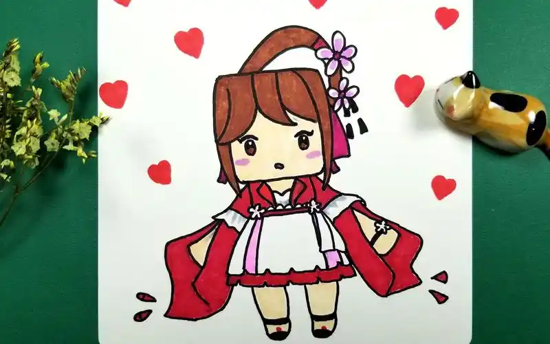 手绘迷你世界中的花小楼这个皮肤你喜欢么