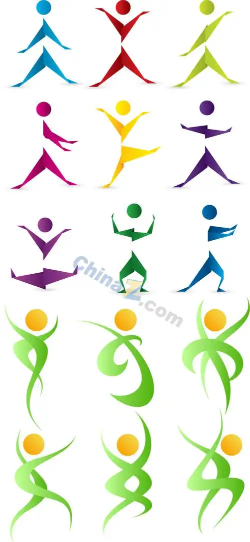 人形动态图标矢量素材