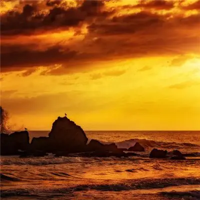 风景落日头像好看落日晚霞的高清图片