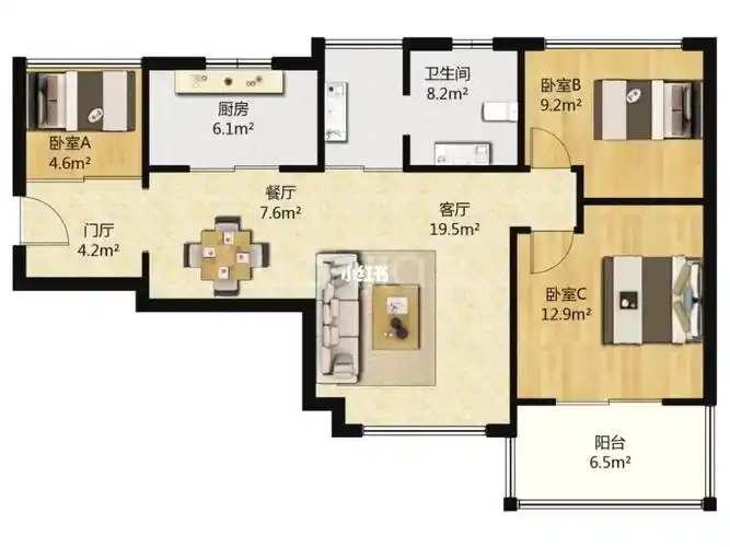 绿地香颂11年的次新小区89平精装小三房
