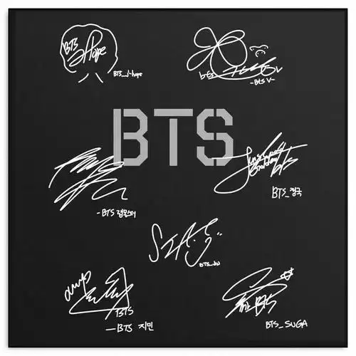 防弹少年团签名