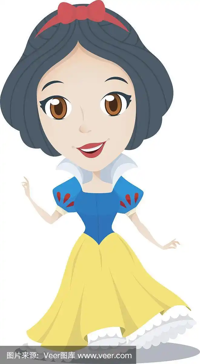 可爱的白雪公主卡通