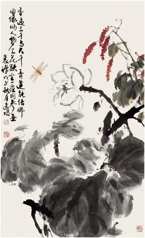 邓远坡写意花鸟画作品欣赏