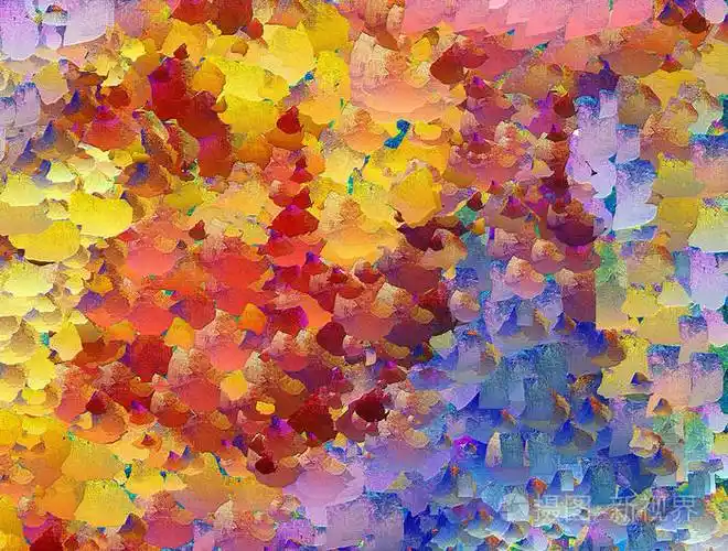 油画油画现代绘画纹理画笔当代印象派风格温馨花式设计图案超现实美术