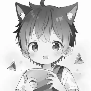 可爱呆萌的黑白系动漫男生头像(19张)