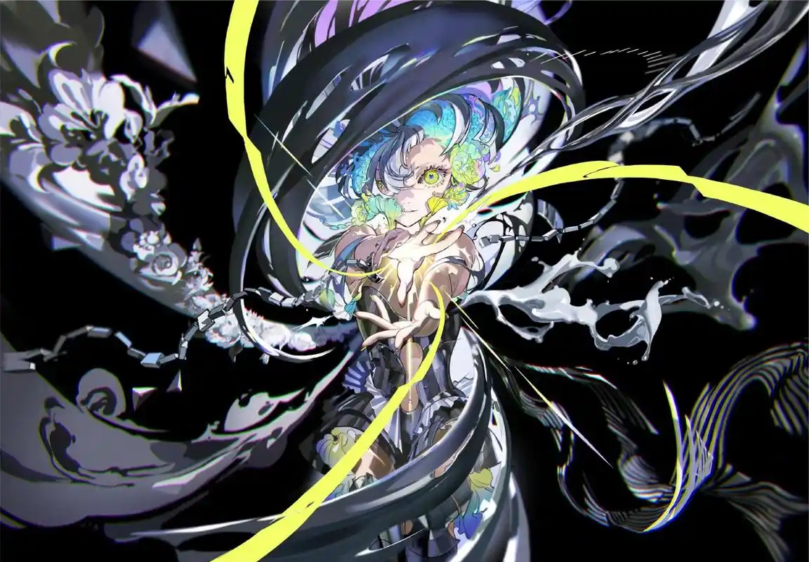 复古配色画风 动漫插画参考 米山舞 676767