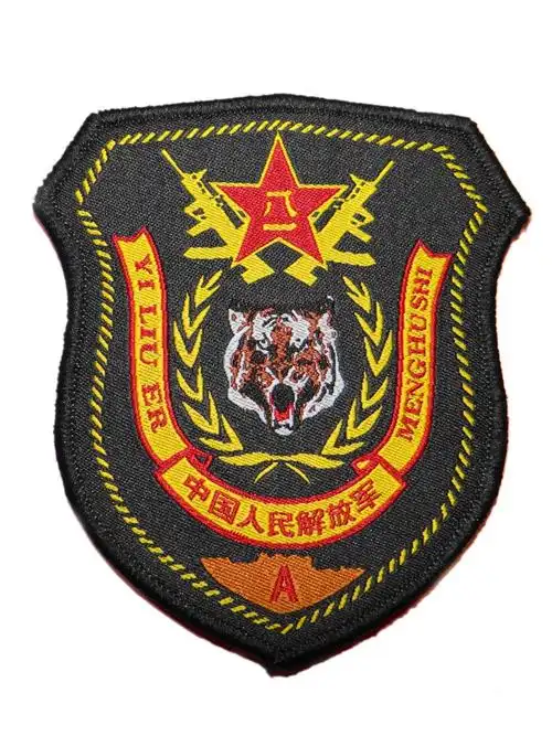 全师官兵佩戴着"虎头"臂章,表示"猛虎雄风",在每位官兵的心中,具有