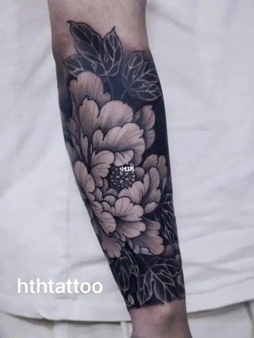 天贺刺青工作室  #北京纹身店  #牡丹花  #牡丹