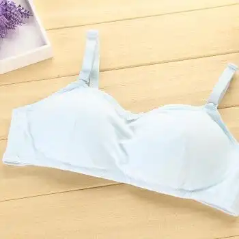 初中学生内衣女14-15-16岁发育期高中女生少女文胸抹胸式韩版胸衣 浅