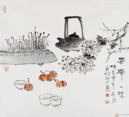 黄宾虹艺术研究会副会长 三尺斗方赵英旭 《茶禅一味