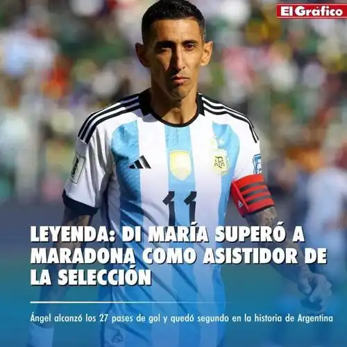 阿根廷队史助攻榜梅西54次居首迪马利亚27次超越马拉多纳