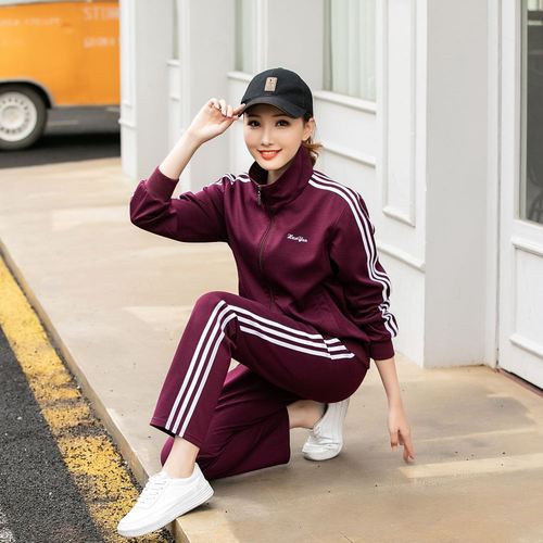 外套运动服套装_中年人休闲装外套上衣中老年运动服套装女春秋季加肥