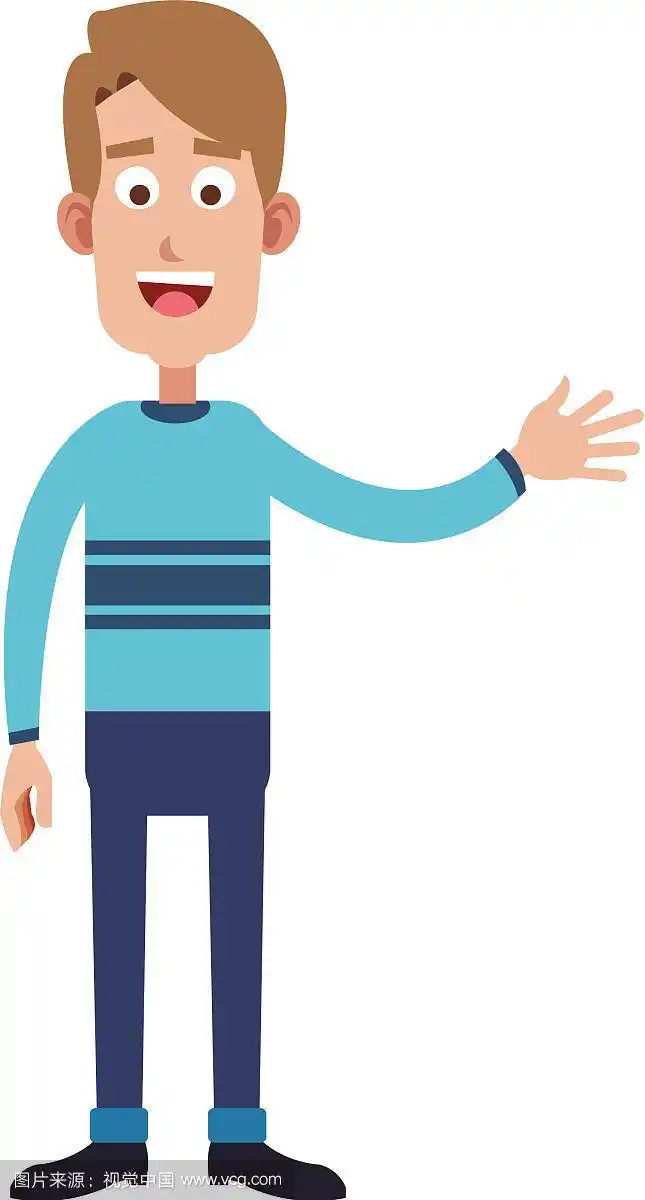年轻人卡通