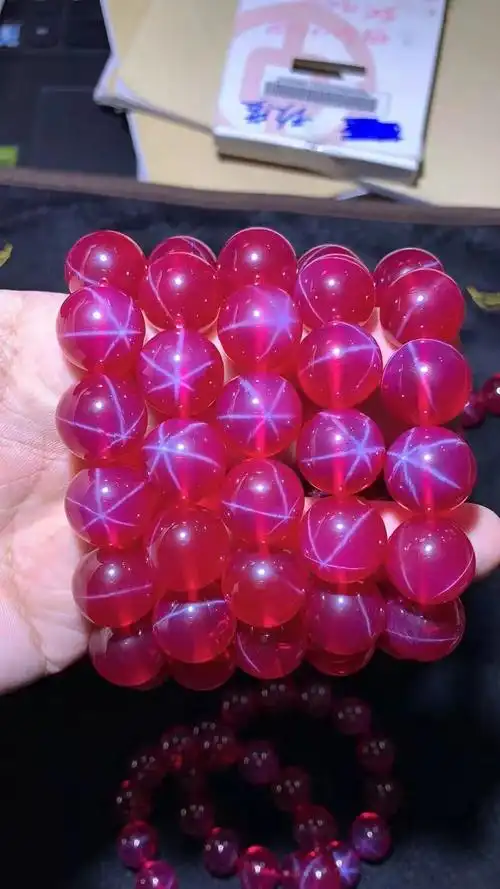 培育星光红宝石6-22mm红宝石散珠星光宝石手串手链工厂直供-阿里巴巴