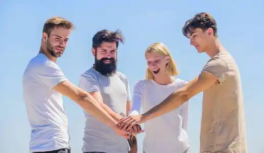 团队合作和目标.取得成功照片