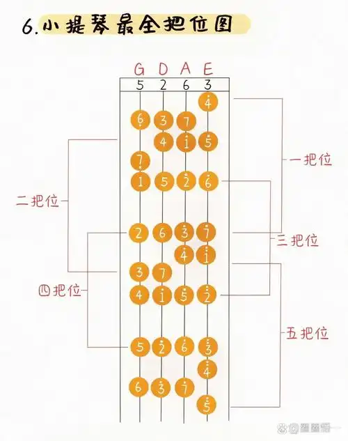 小提琴太难?一步让你熟悉各个把位图