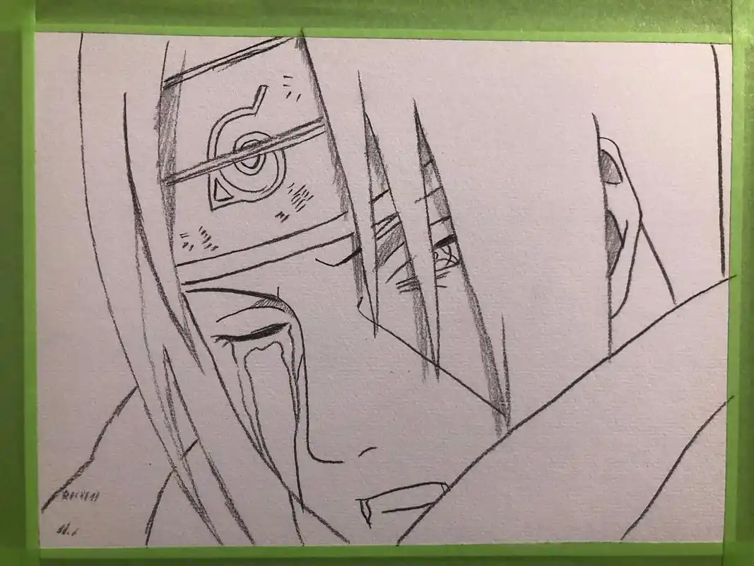 素描火影忍者鼬